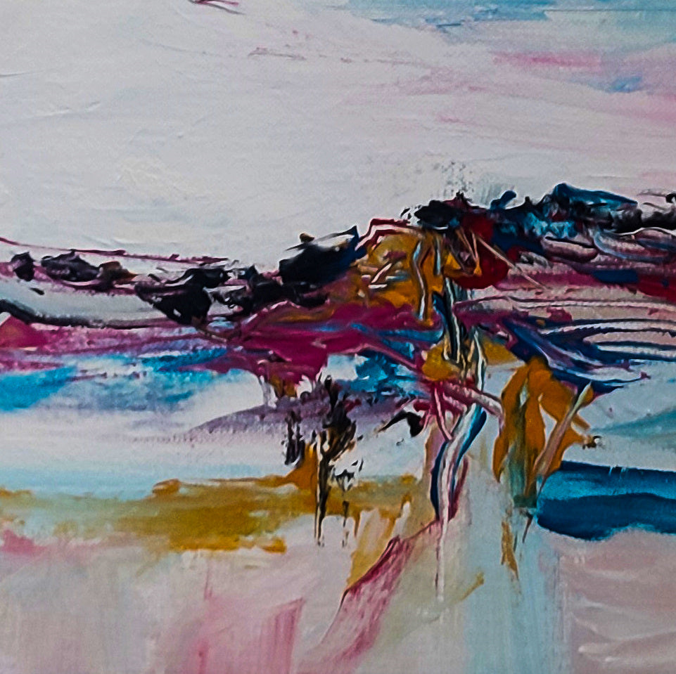 Original modern small-format abstract canvas 