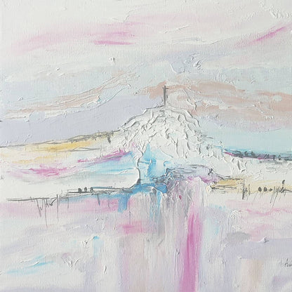 soft pastel abstract painting