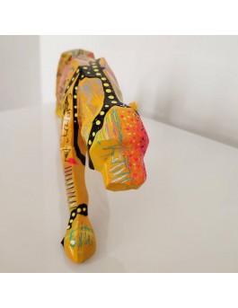 Colourful leopard panther statue for modern interior 