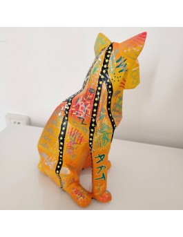 Original fox sculpture with modern pop art design 