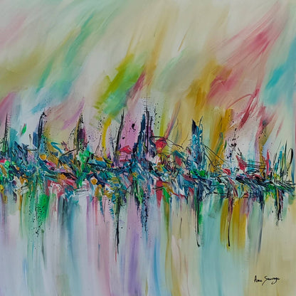 large colorful painting